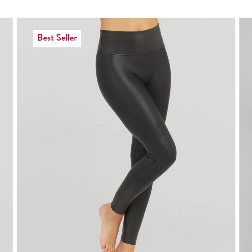 Spanx faux leather leggings